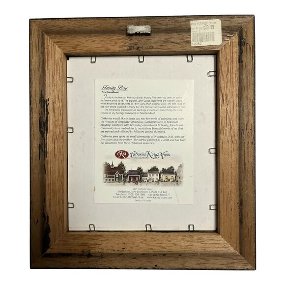 Framed Catherine Karnes Munn Retirement Print – "Trinity Bay, Newfoundland" – Ha - Picture 4 of 4